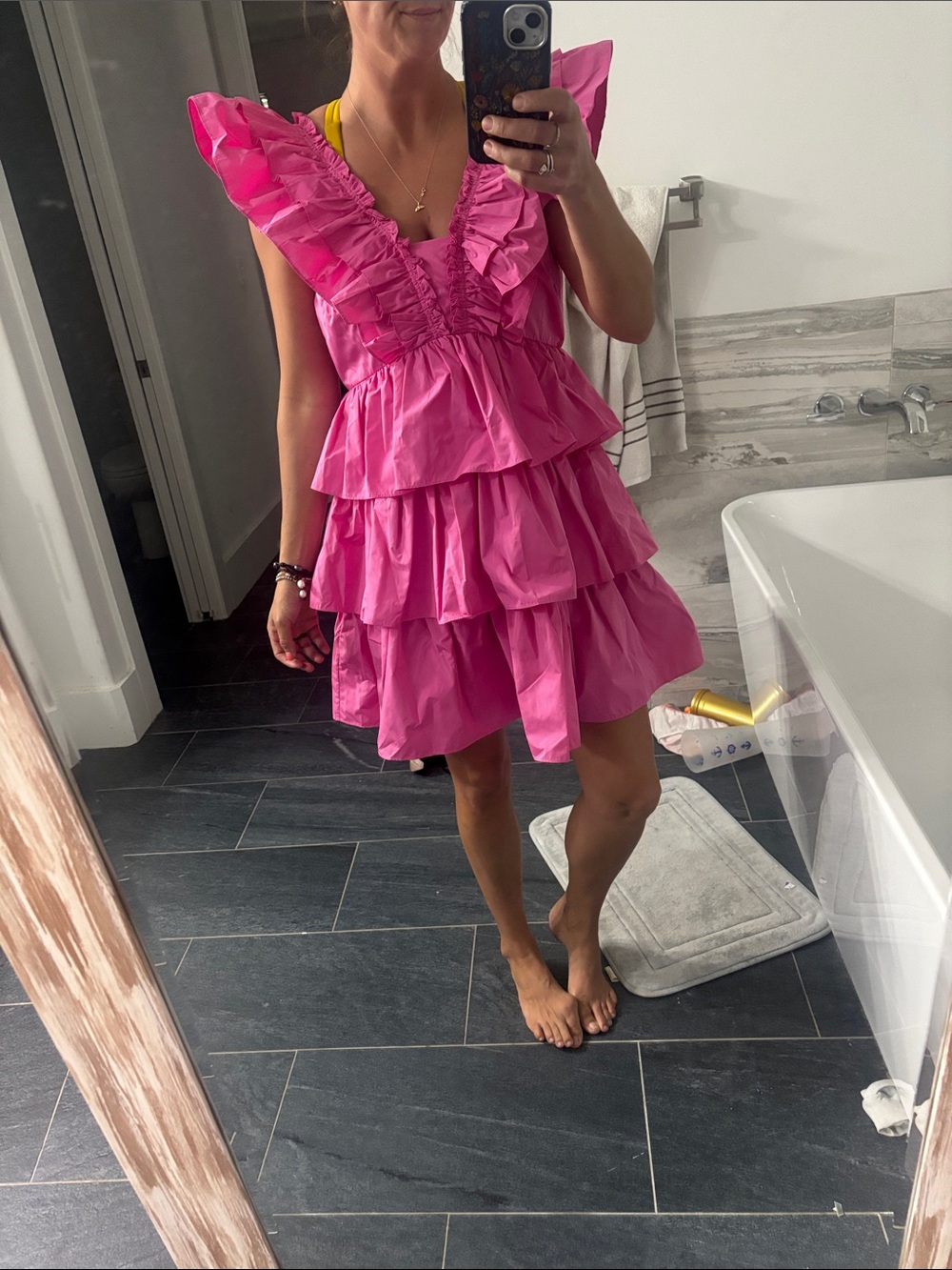 Hunter Bell Pamela dress in Azalea party MSRP $445